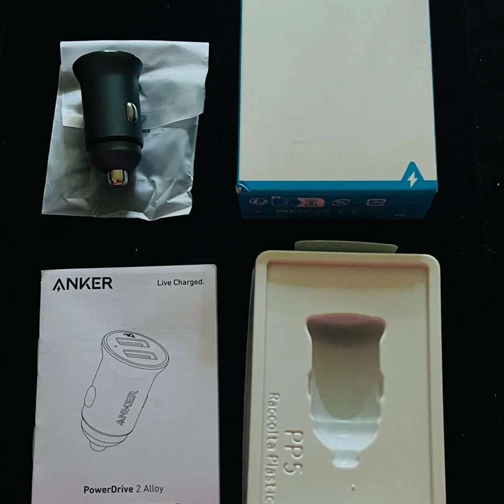 Anker Dual USB Car Charger Adapter - Black
